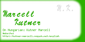 marcell kutner business card